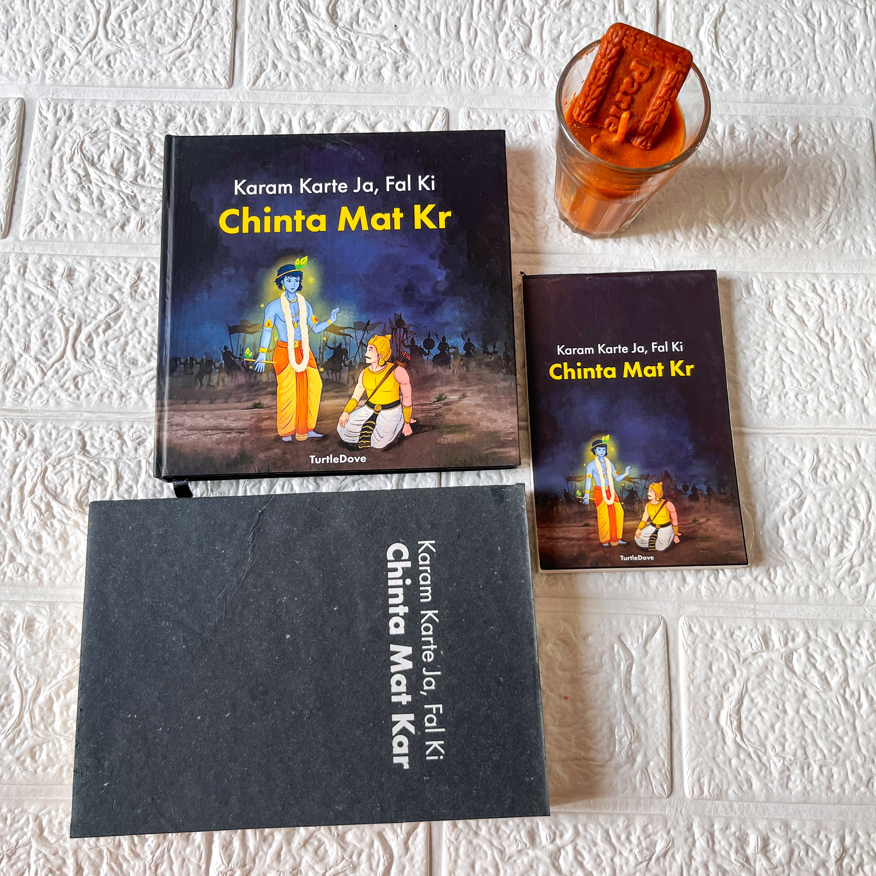 The Chai & Clarity Box (Planner + Notebook + Notepad + Parle G Candle)